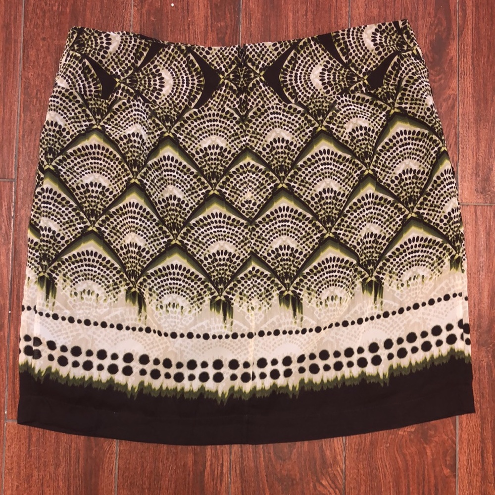 Worthington Brown Print Skirt. NWT. 18 - Picture 3 of 7